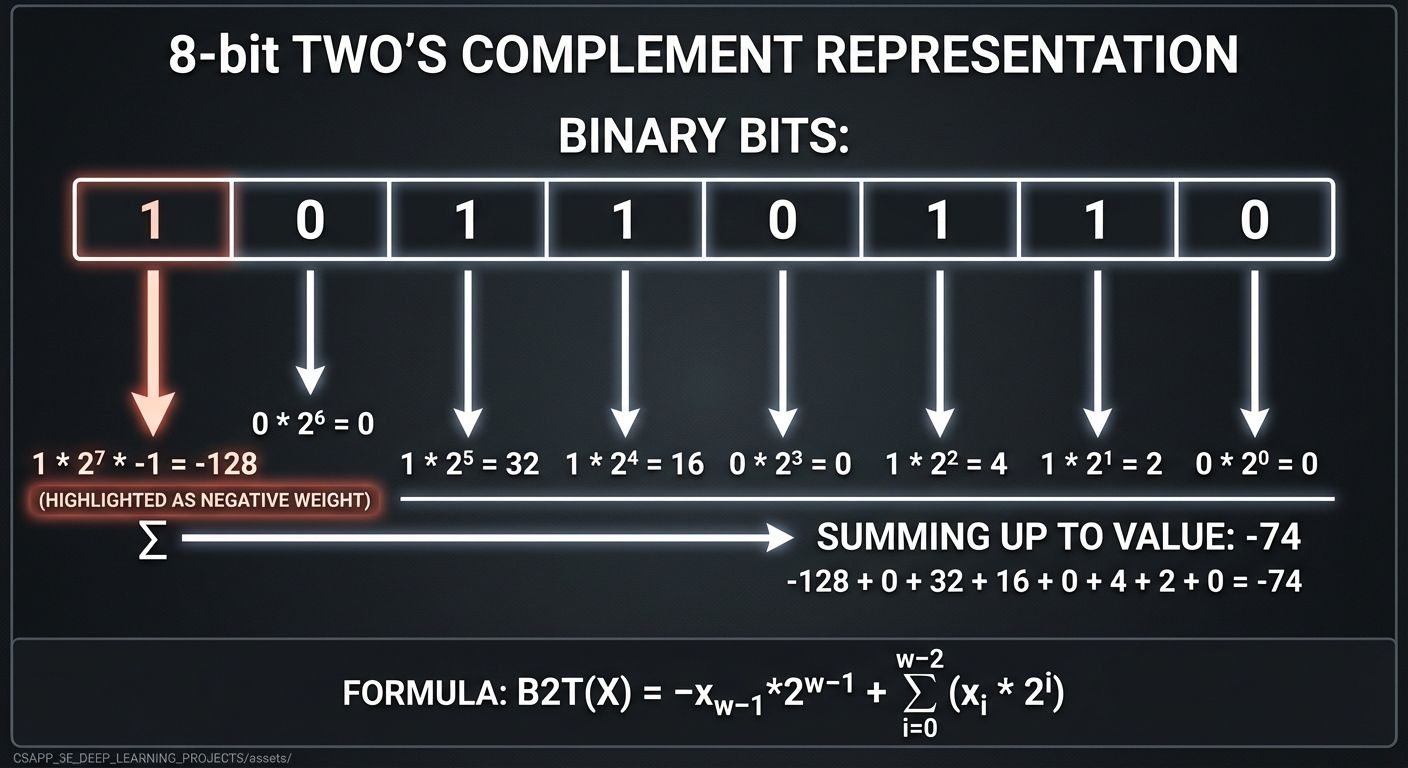 Two's Complement 8-bit Example