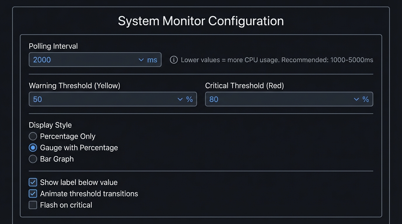 Property Inspector Configuration UI