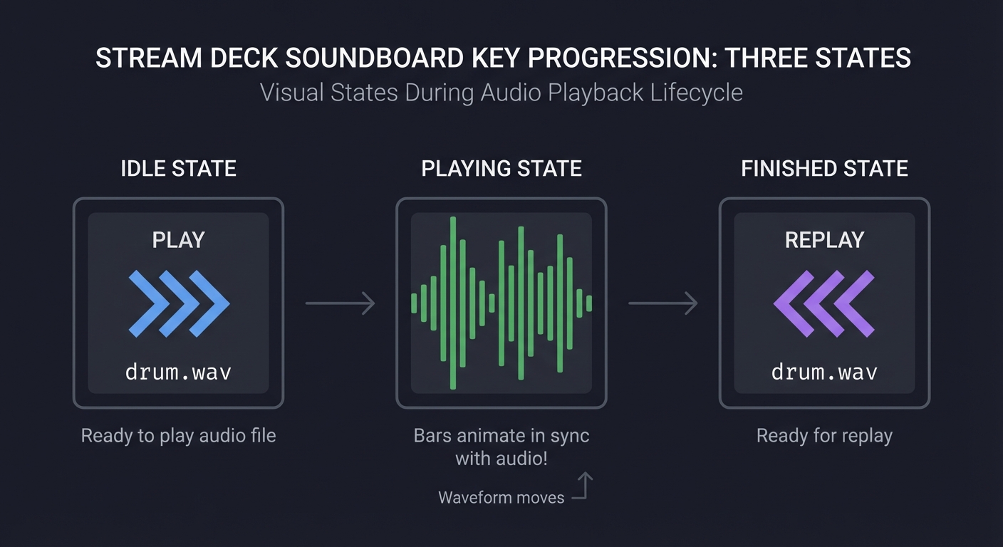 Stream Deck Soundboard Key States Progression
