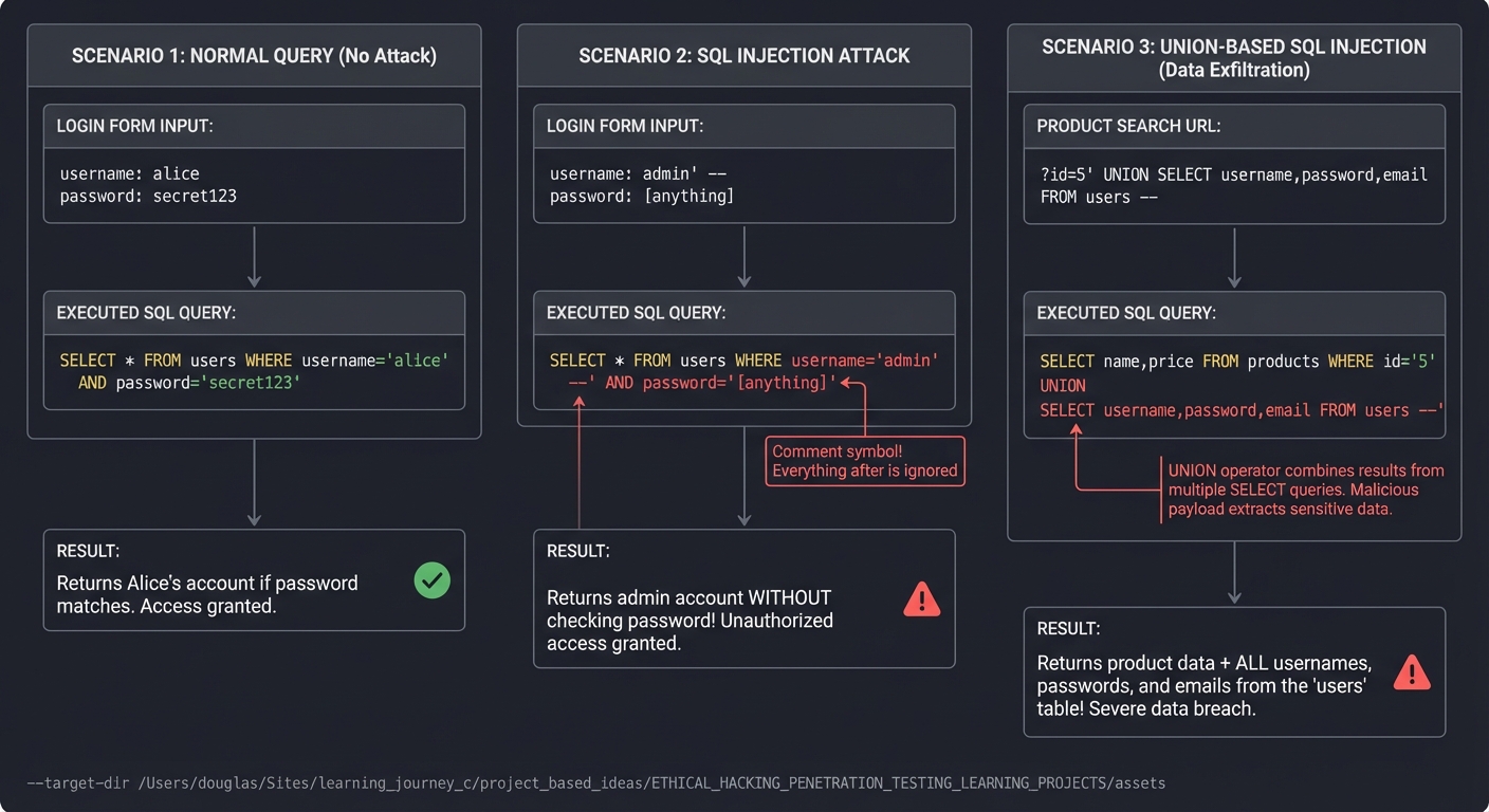 SQL Injection Attack Examples