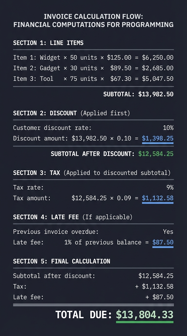 Invoice Calculation Flow