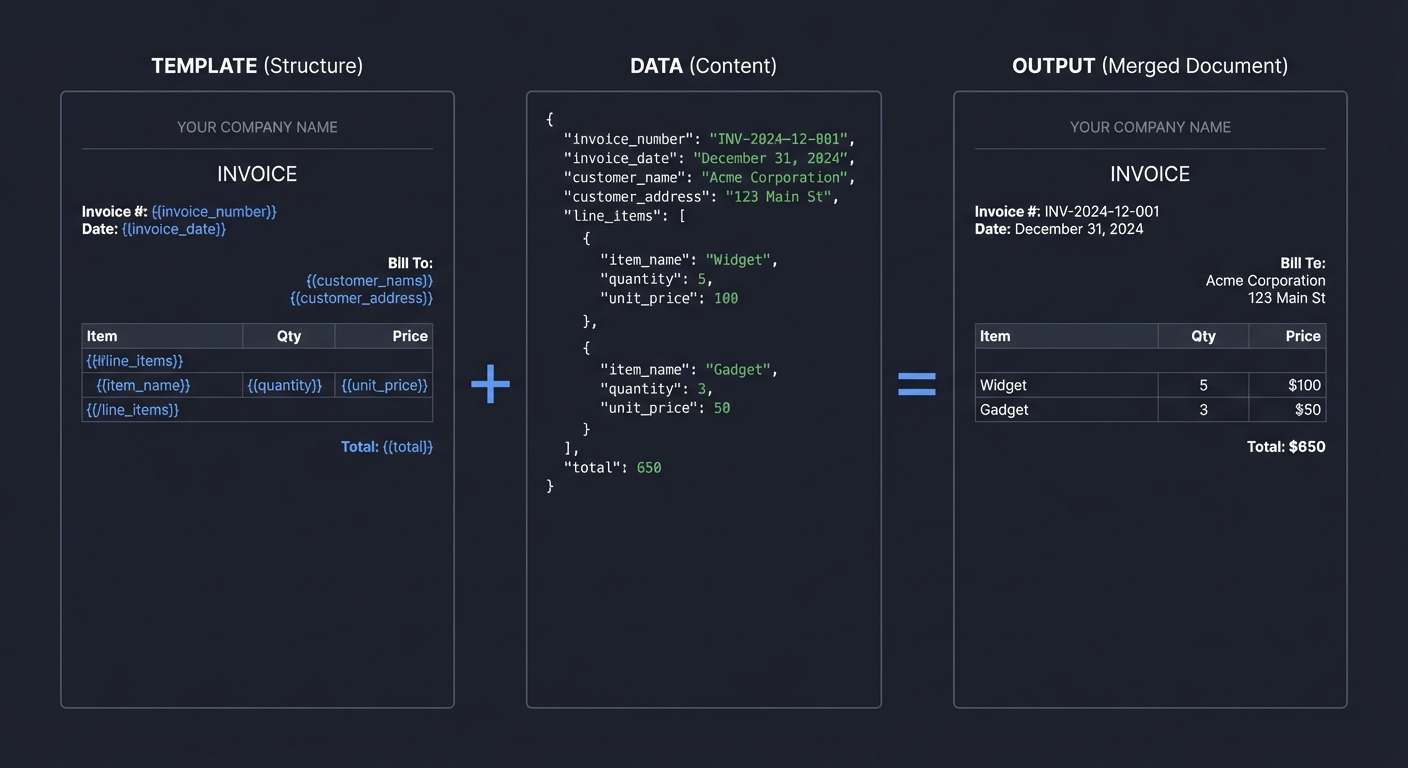 Template-Based Generation Pattern