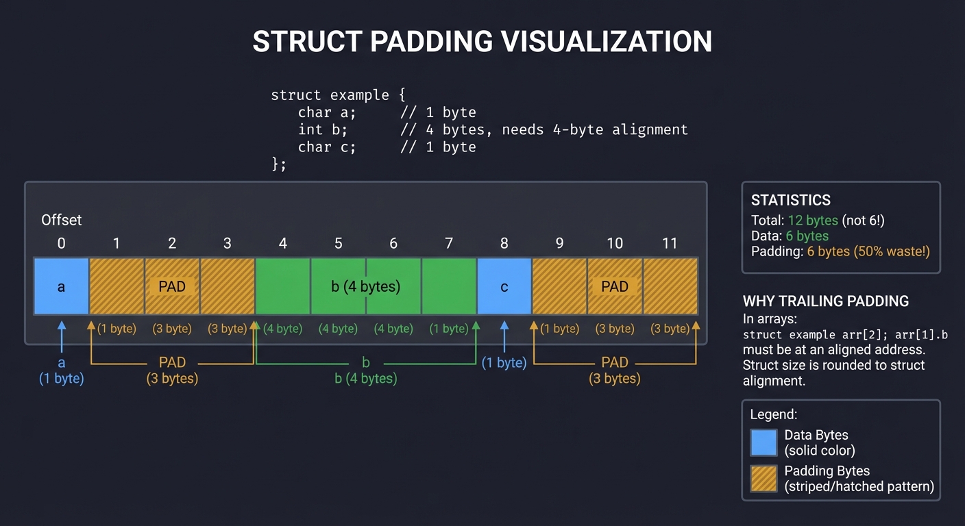 Struct Padding Visualization