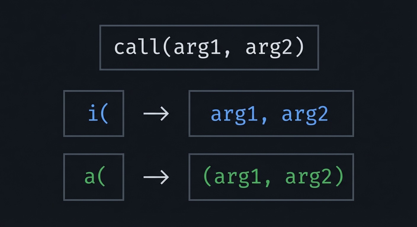Argument text object