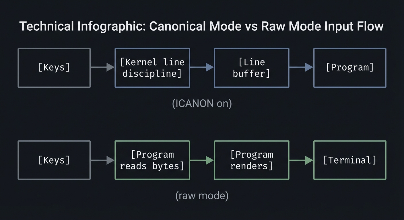 Canonical vs raw input flow