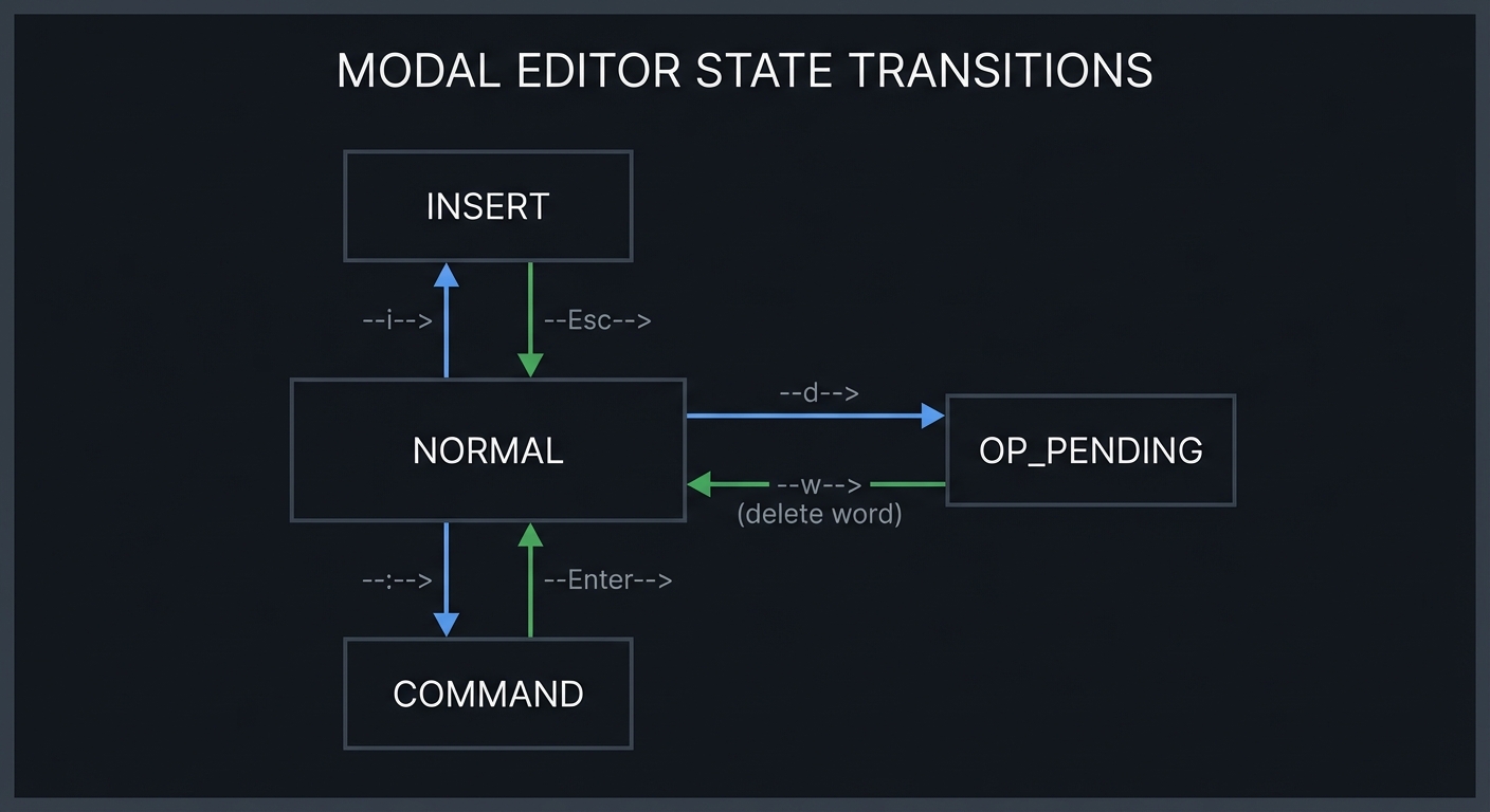 Modal state machine