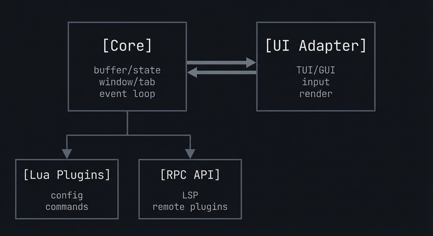 Core and UI adapter connections