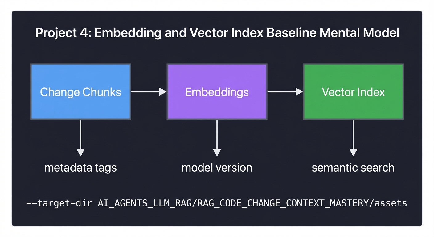 Project 4: Embedding and Vector Index Baseline mental model
