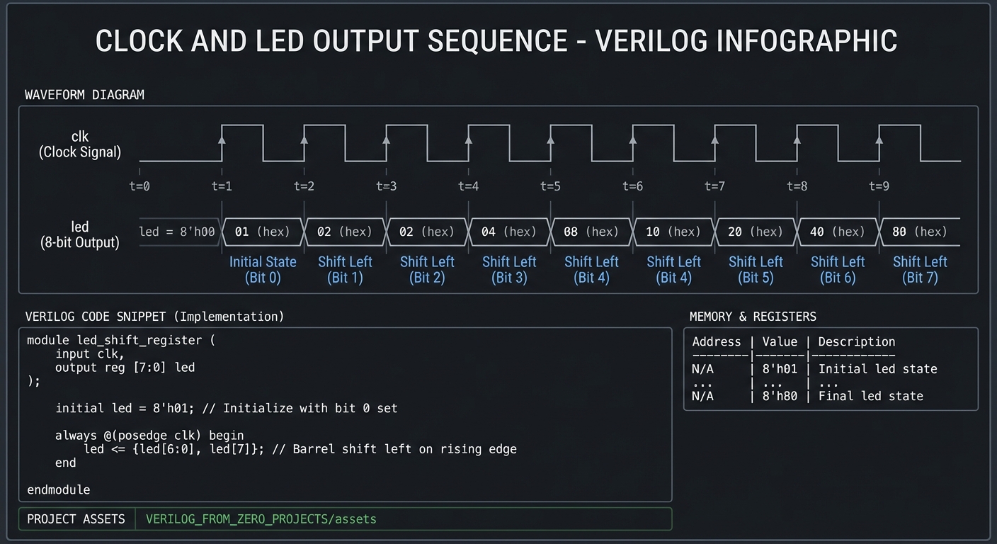 LED chaser waveform