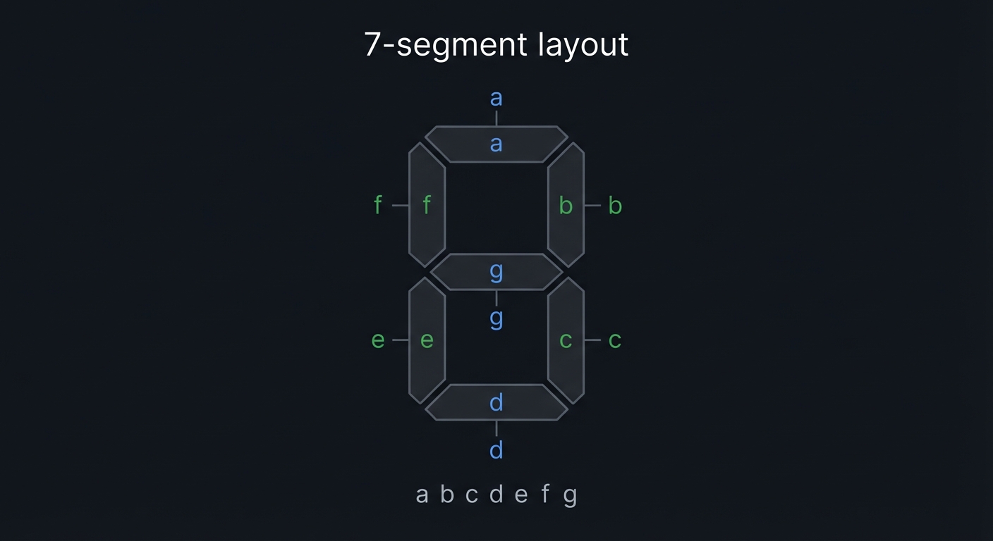 7-segment layout