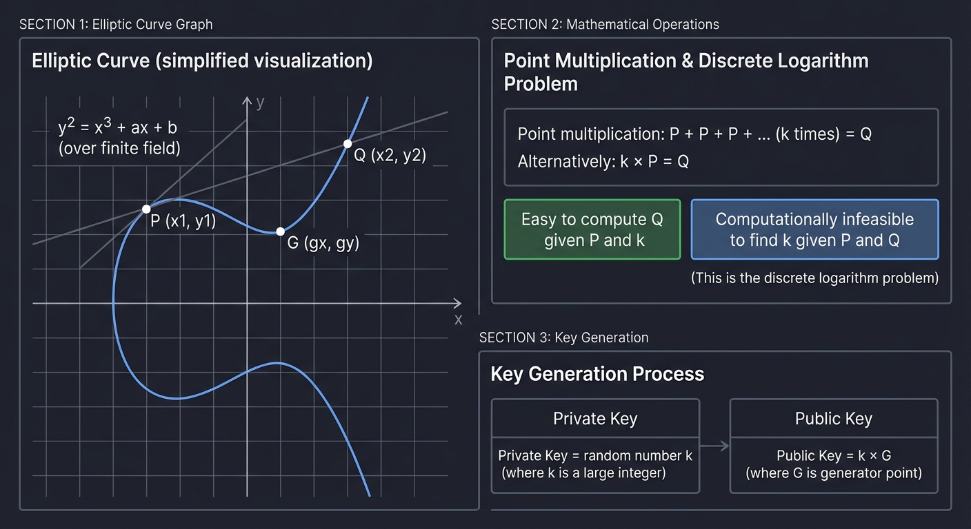 Elliptic Curve Cryptography and Discrete Logarithm Problem