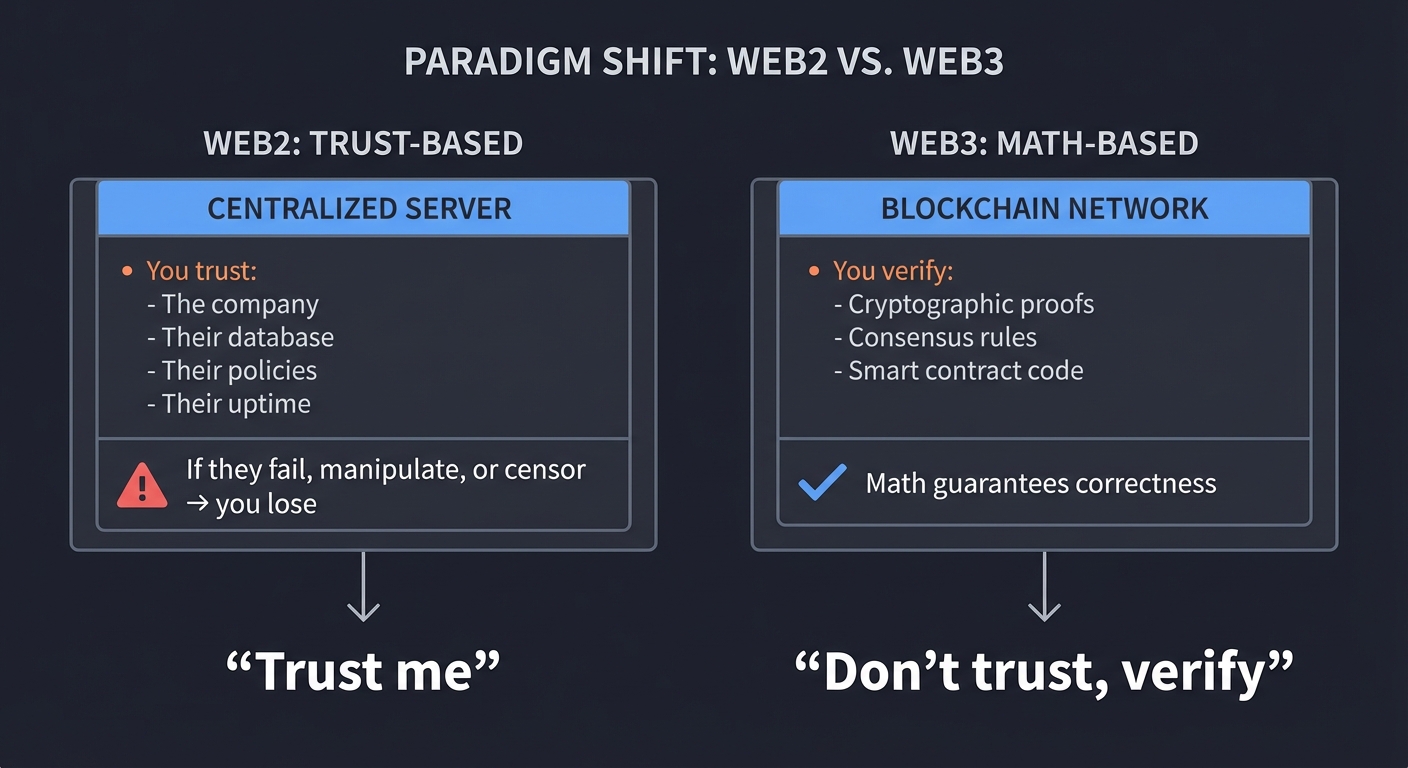 Web2 vs Web3 Paradigm Shift