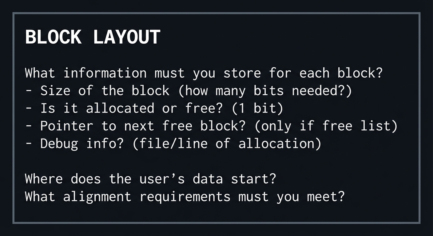 Allocator Block Layout
