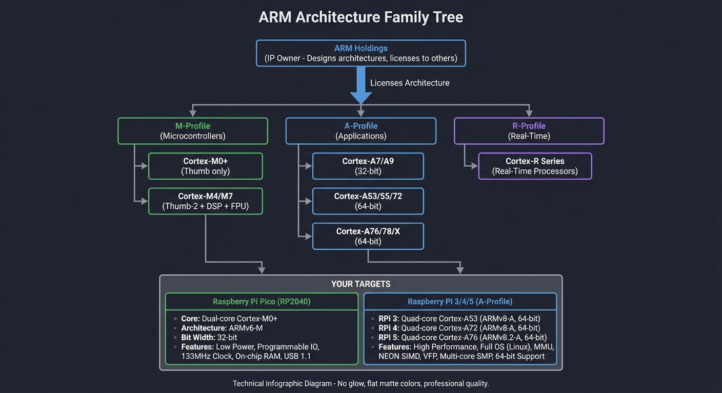 ARM Architecture Family Tree