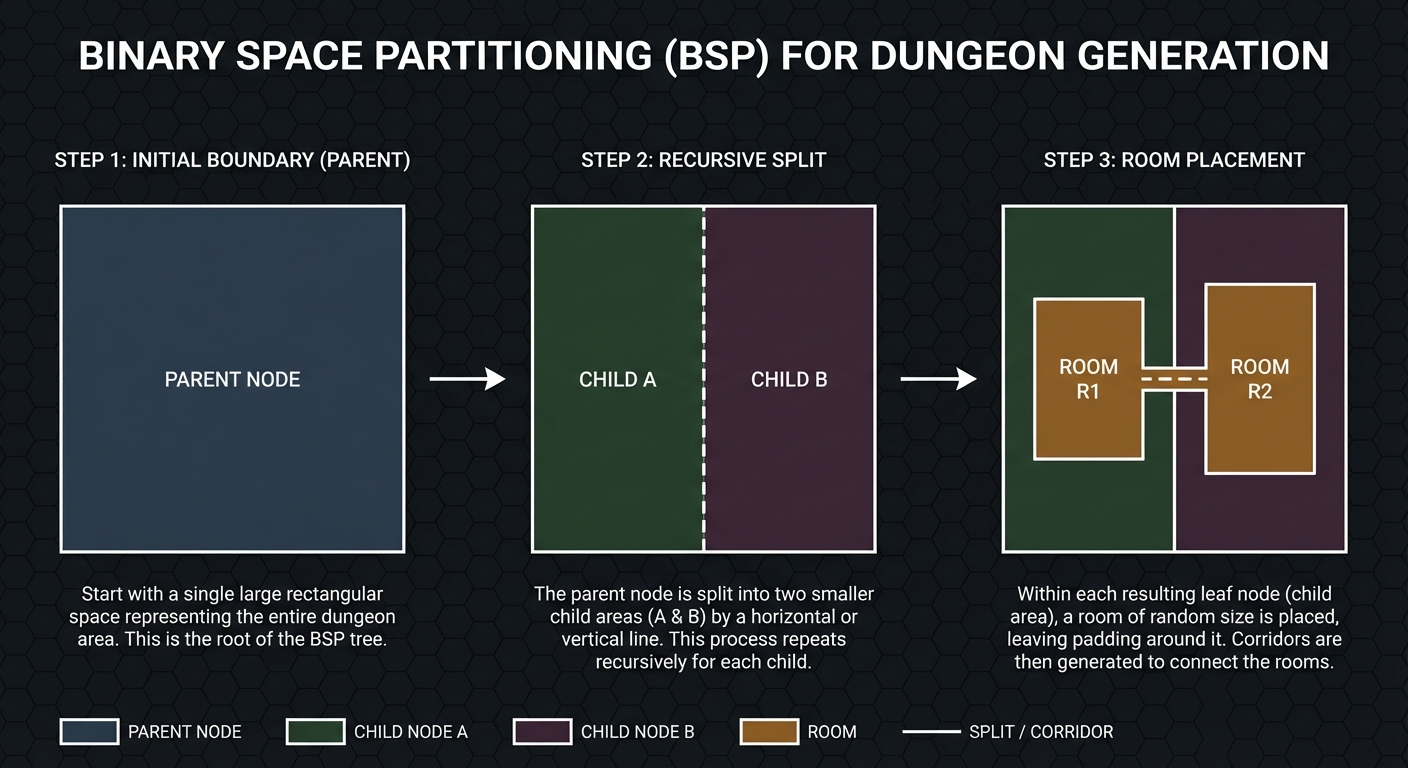 BSP Dungeon Generation