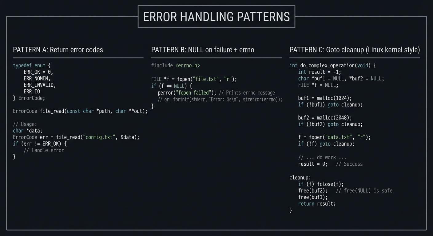 Error handling patterns