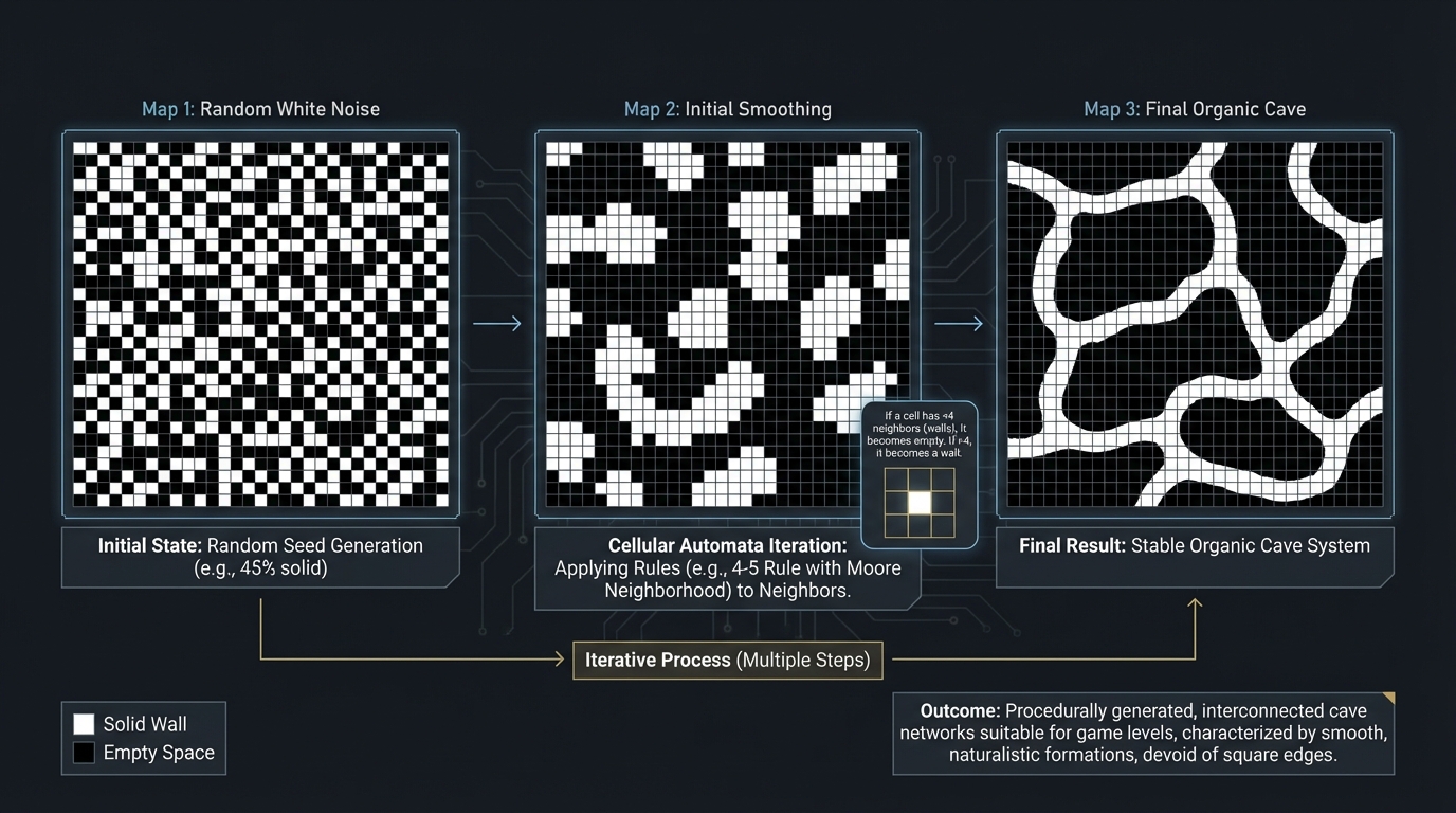 Cellular Automata Caves