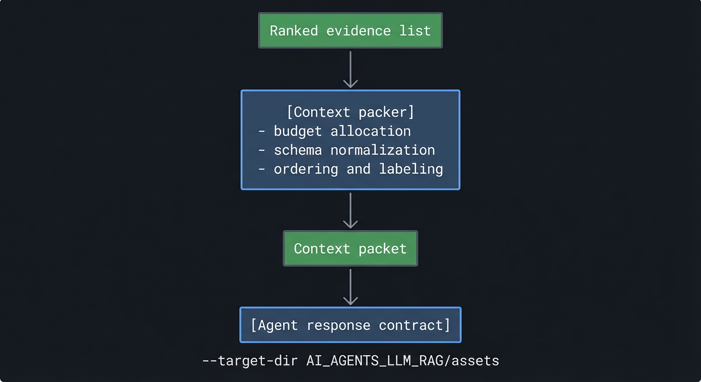 Context packer pipeline