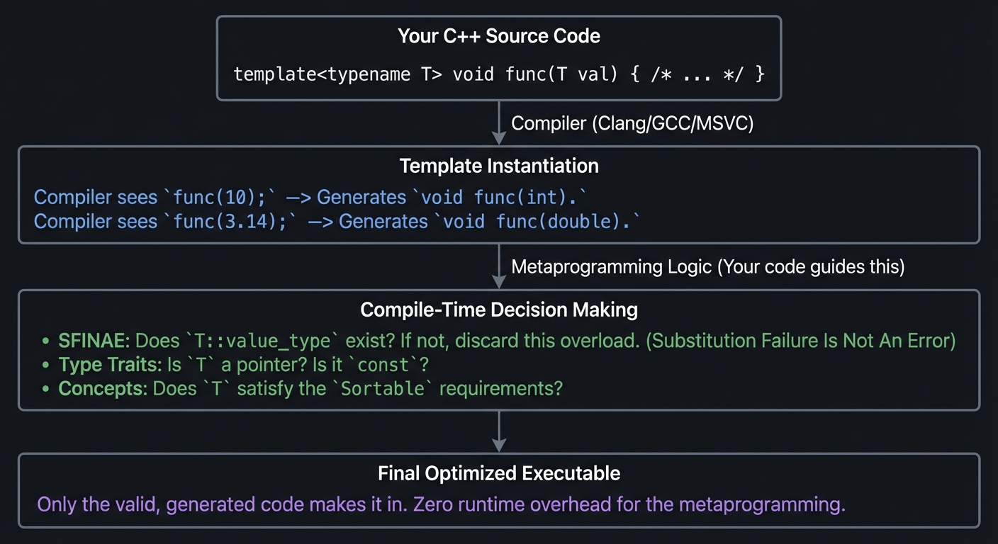 C++ Template Compilation Workflow