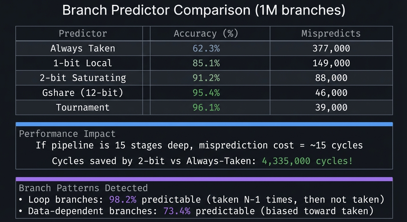 Branch Predictor Comparison