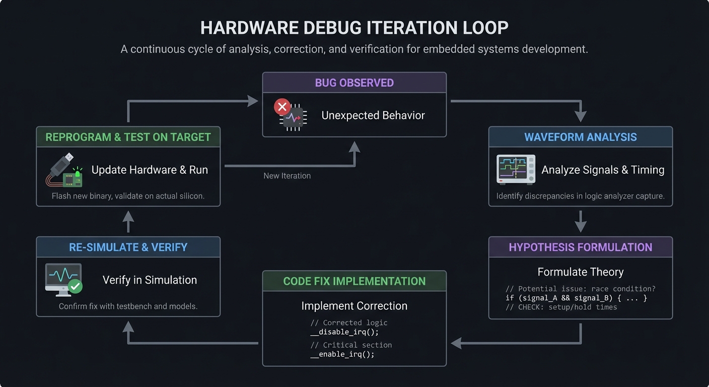 Hardware debug loop