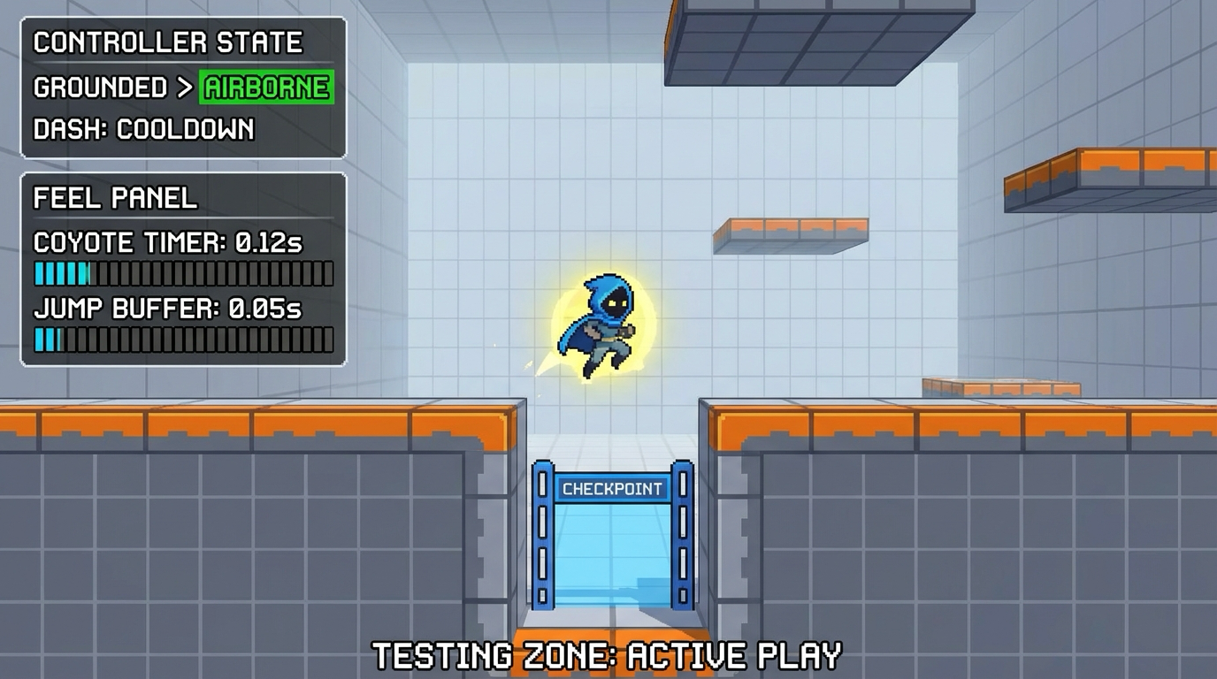 Project 5 Player Controller State Machine Window Mockup