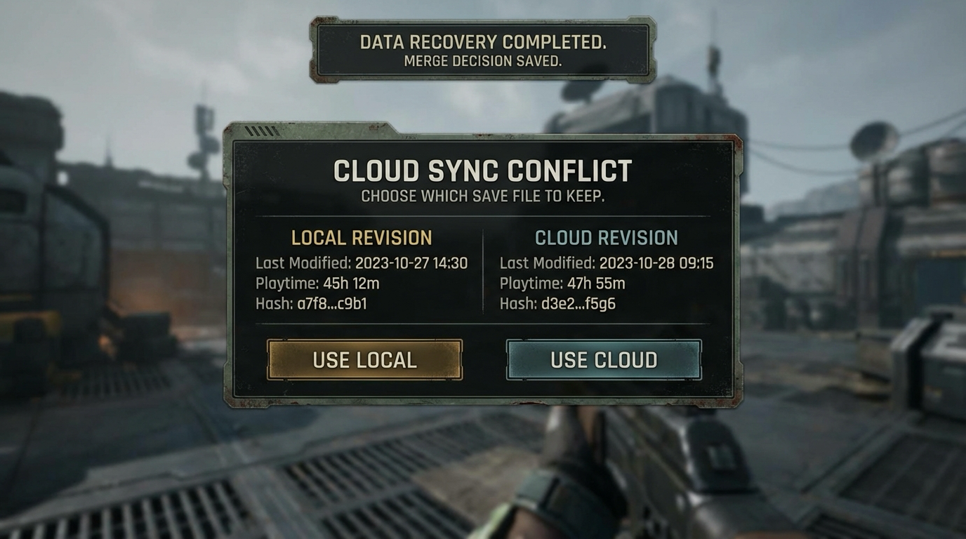 Project 14 Steam Cloud Save Sync Window Mockup