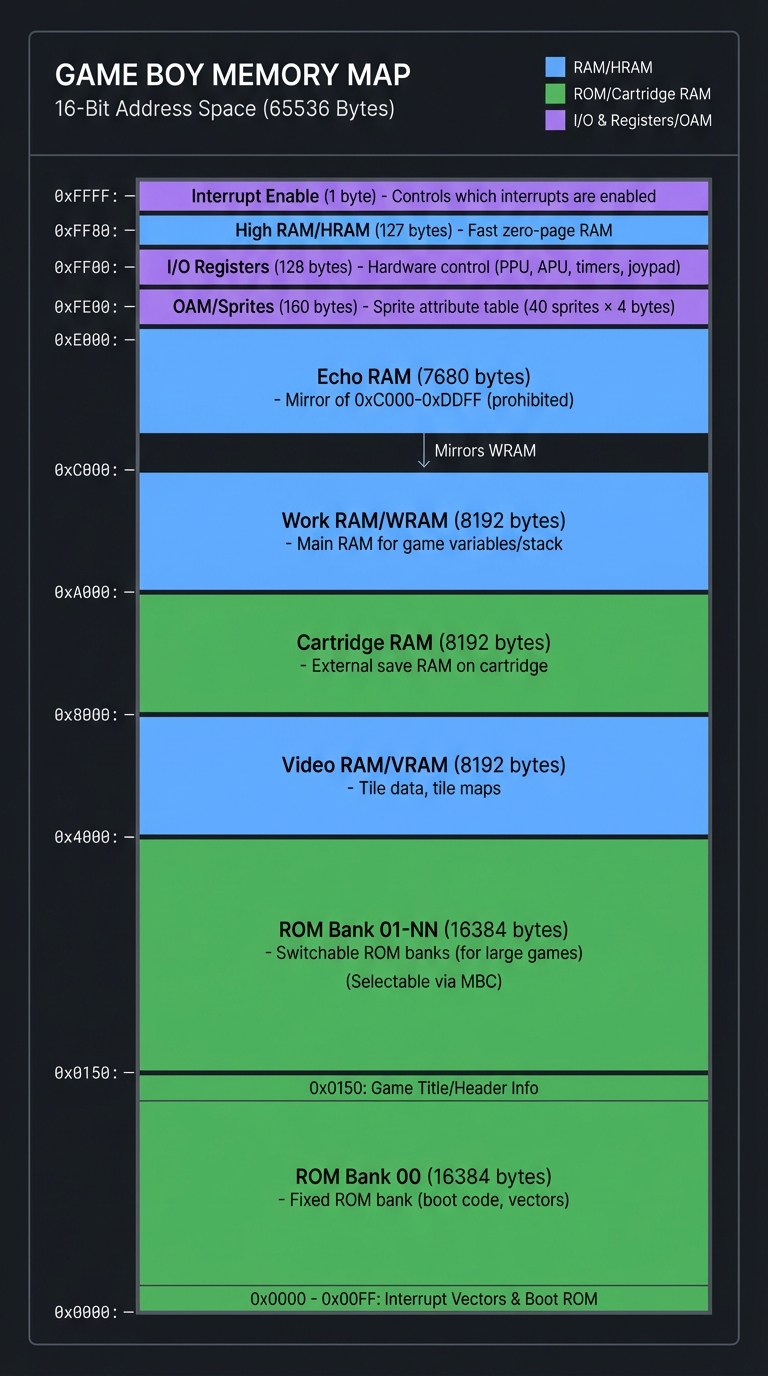 Game Boy Memory Map