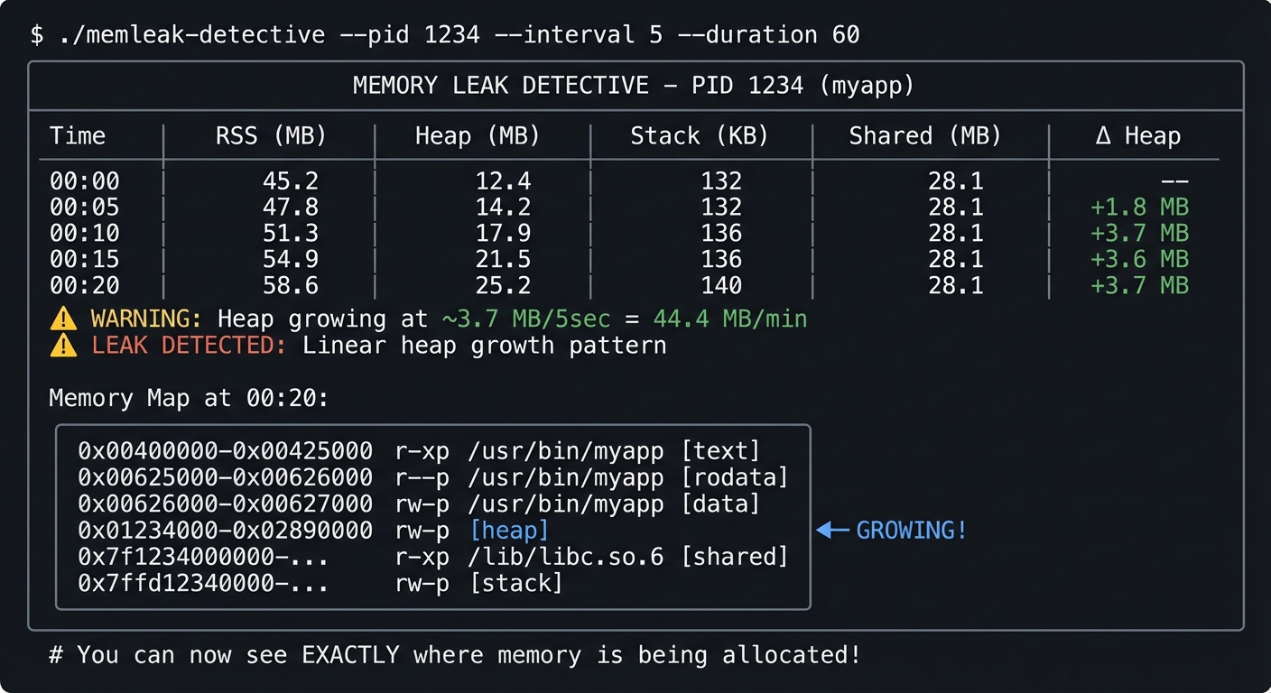 linux tools memleak dashboard