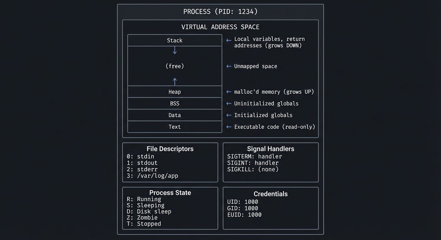 linux tools process model
