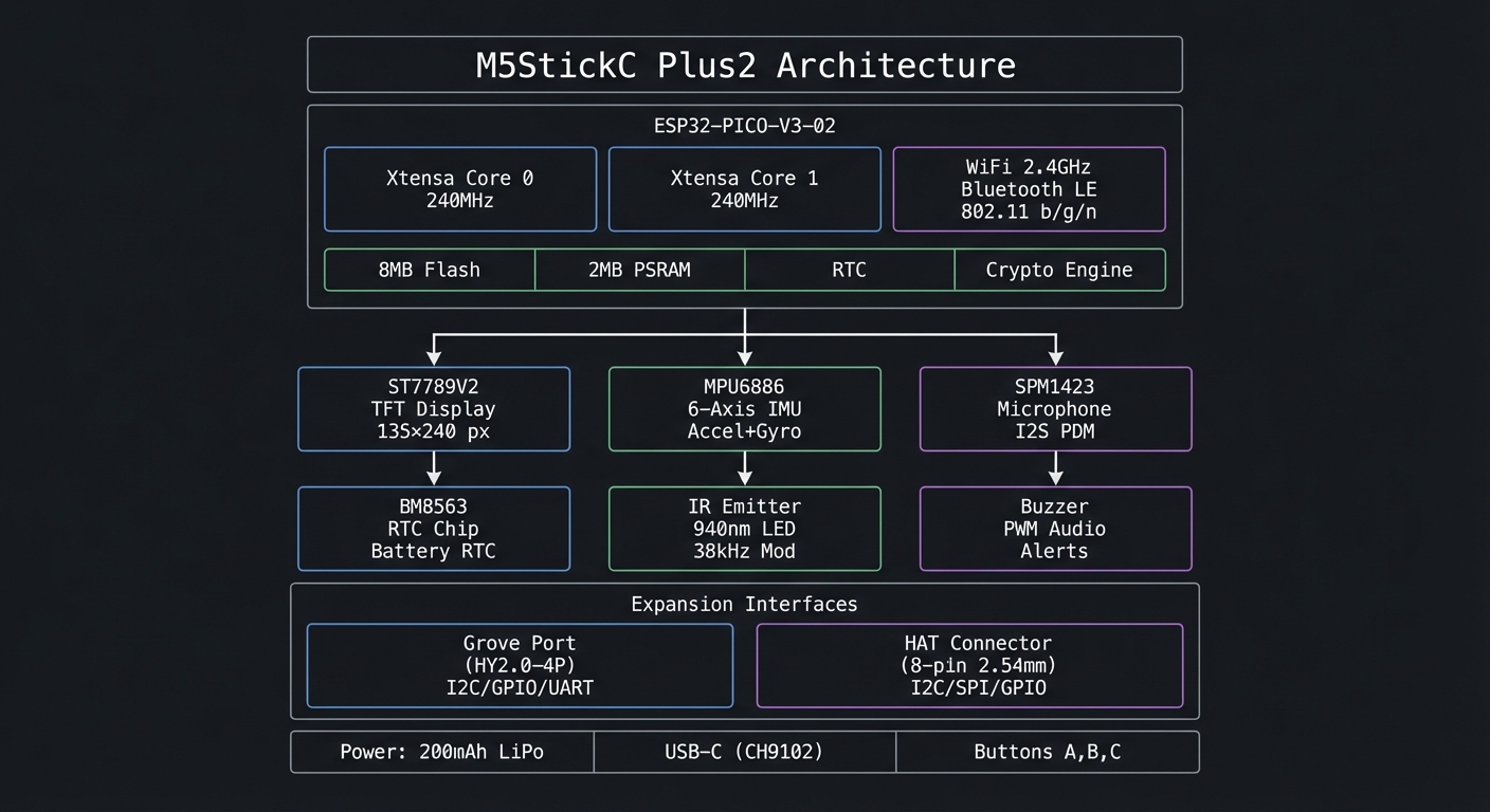 m5stickc plus2 architecture