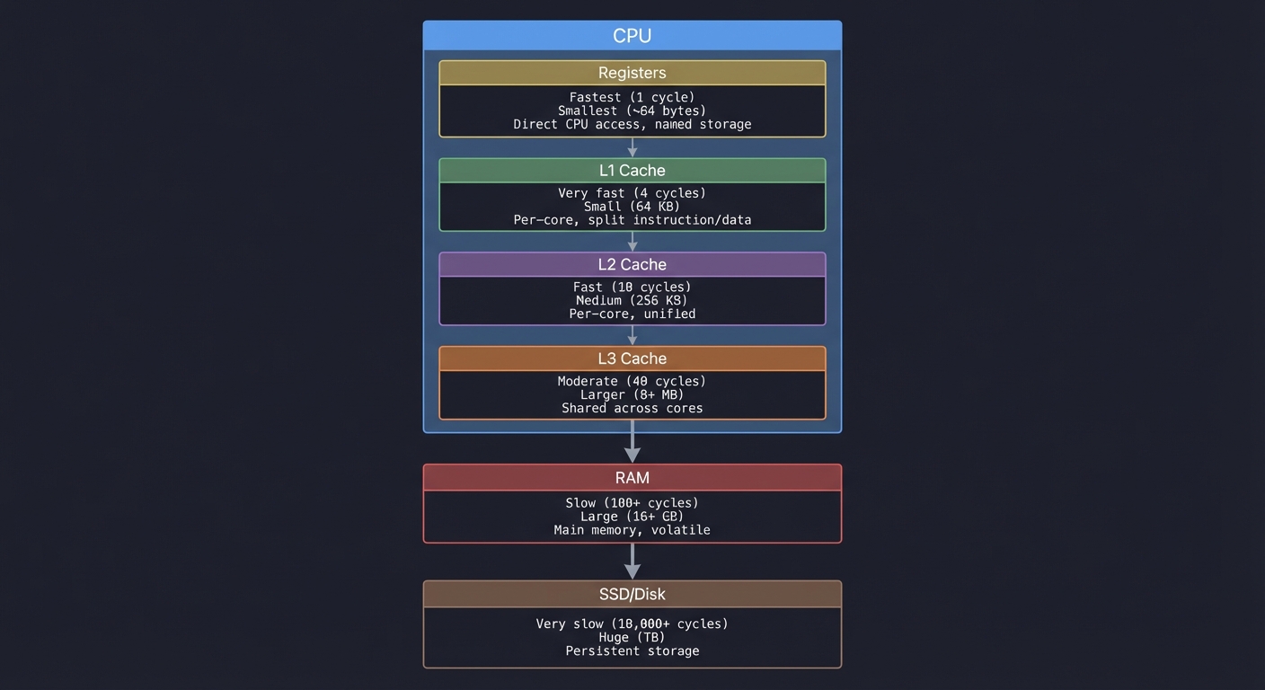 CPU Memory Hierarchy