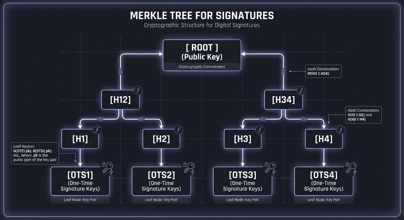 Merkle Tree for Signatures