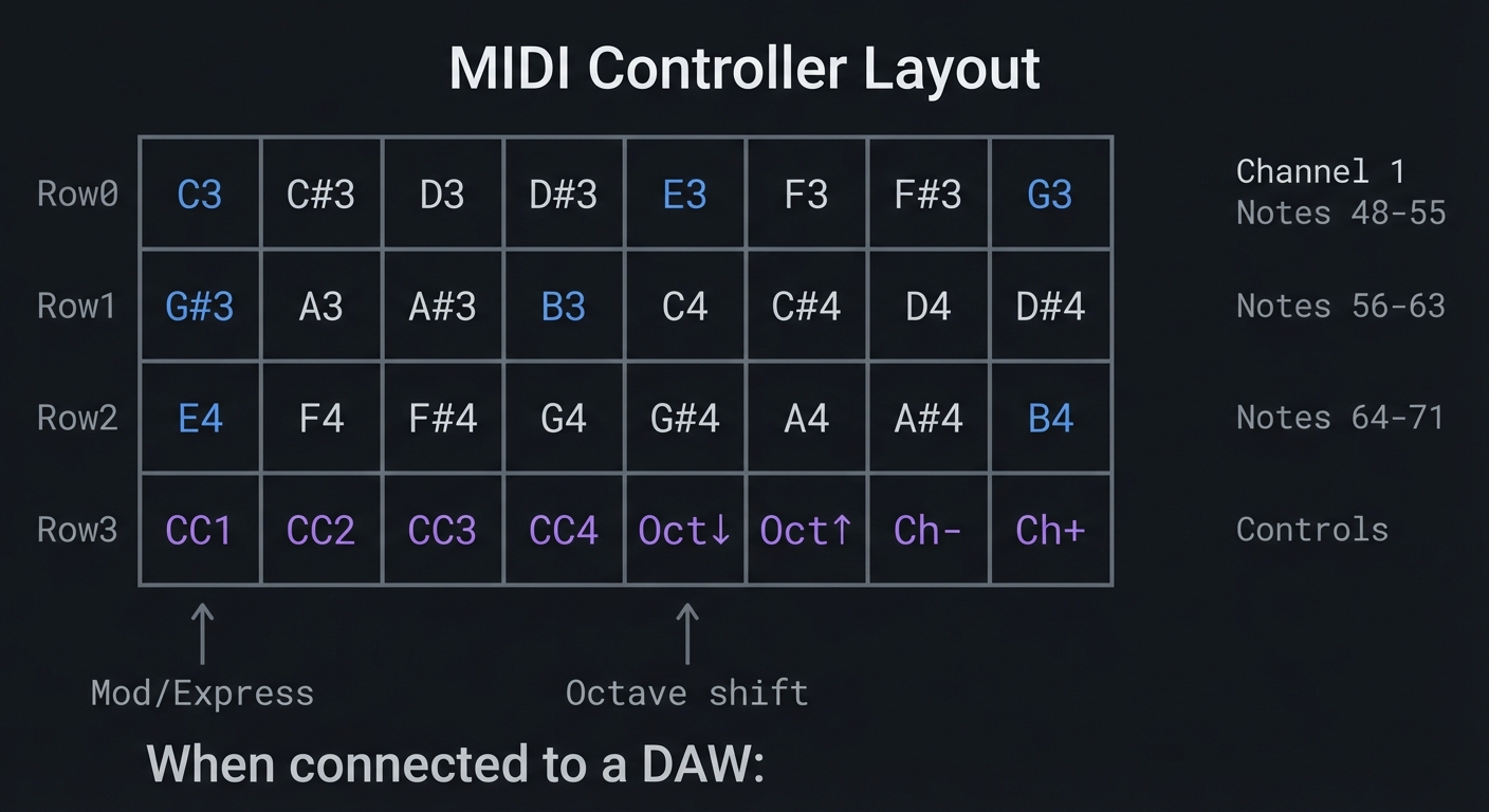 MIDI Controller Layout