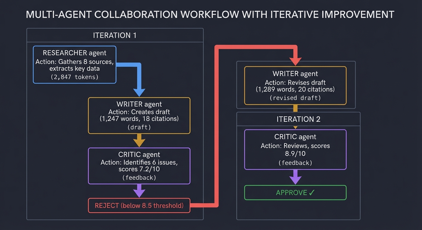 Multi-Agent Iterative Collaboration