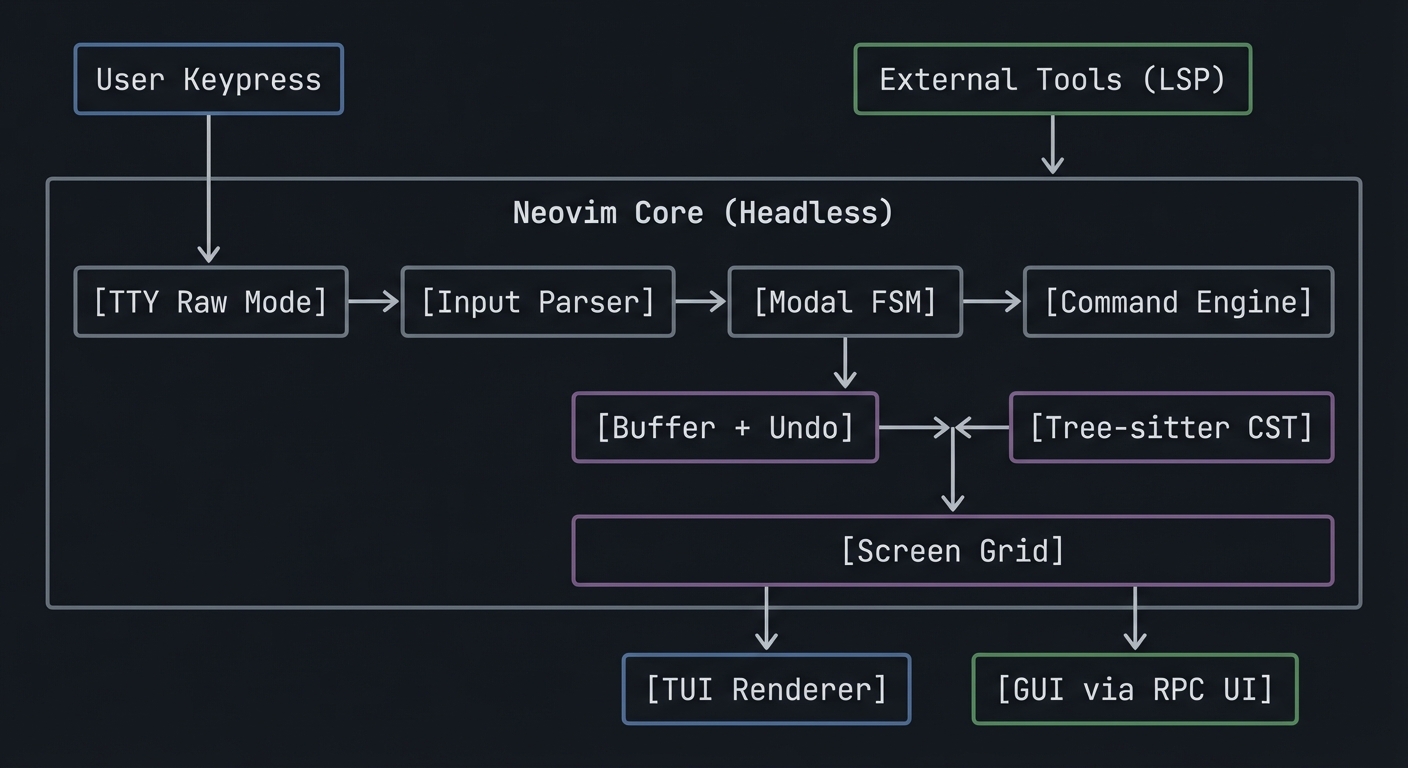 Neovim big picture architecture
