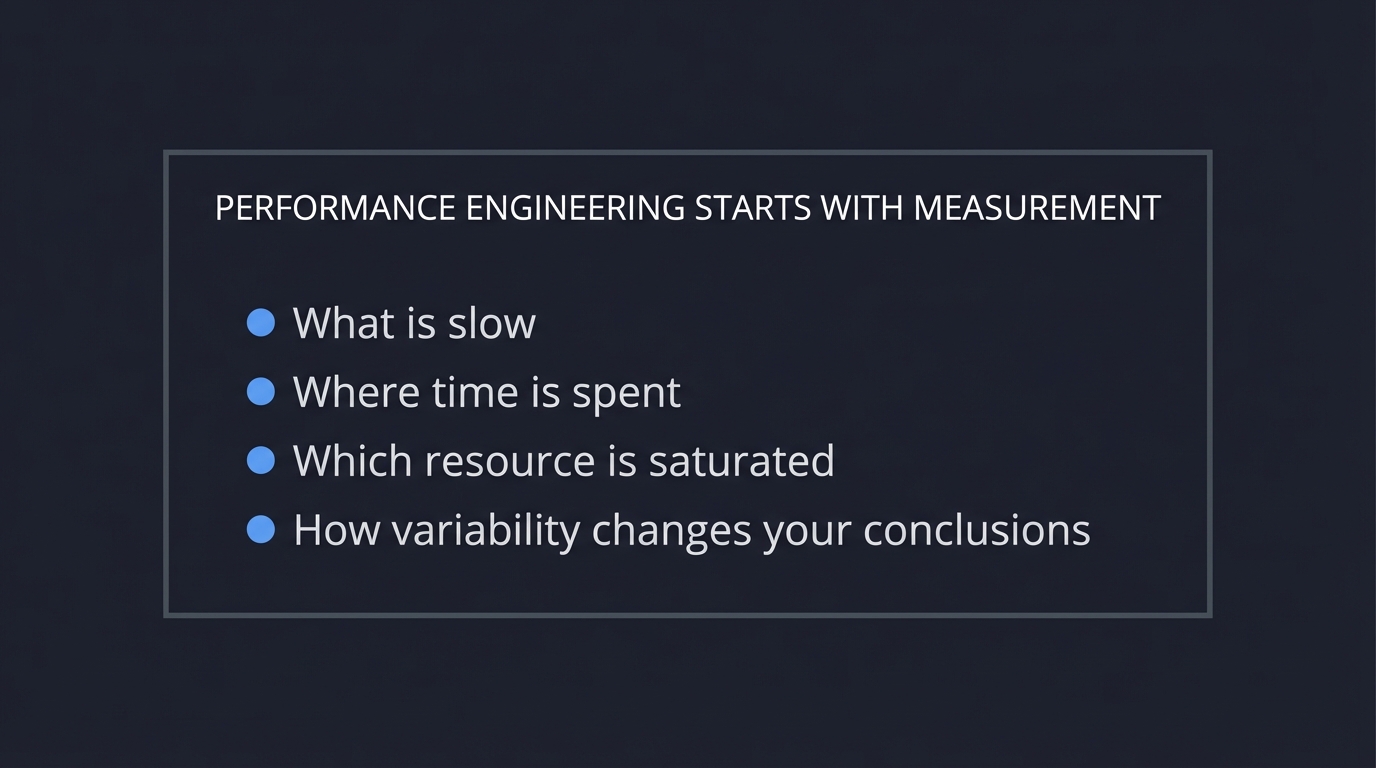 Performance Engineering Measurement Foundation