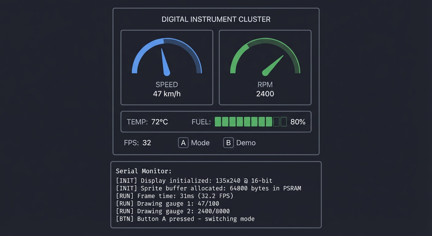 project1 instrument cluster ui