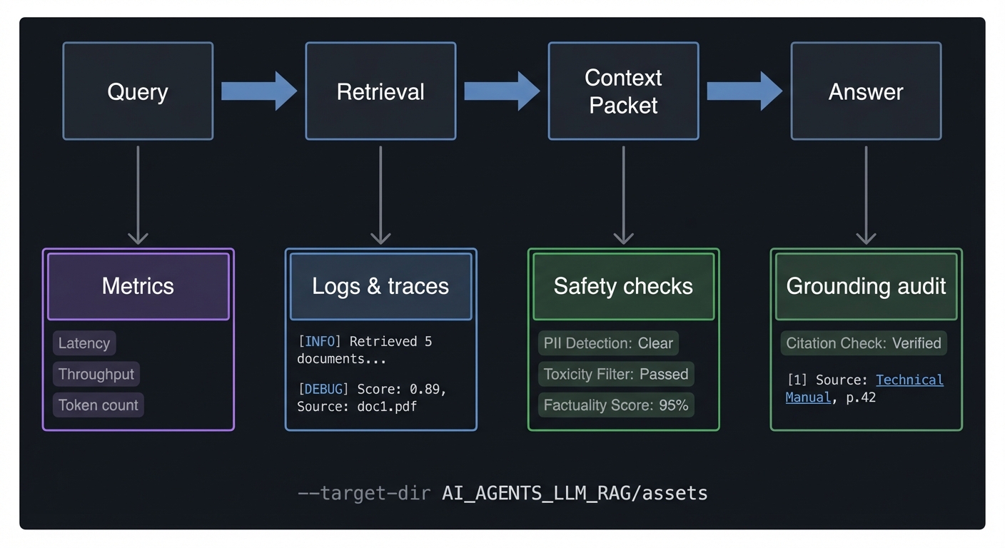 RAG evaluation trace