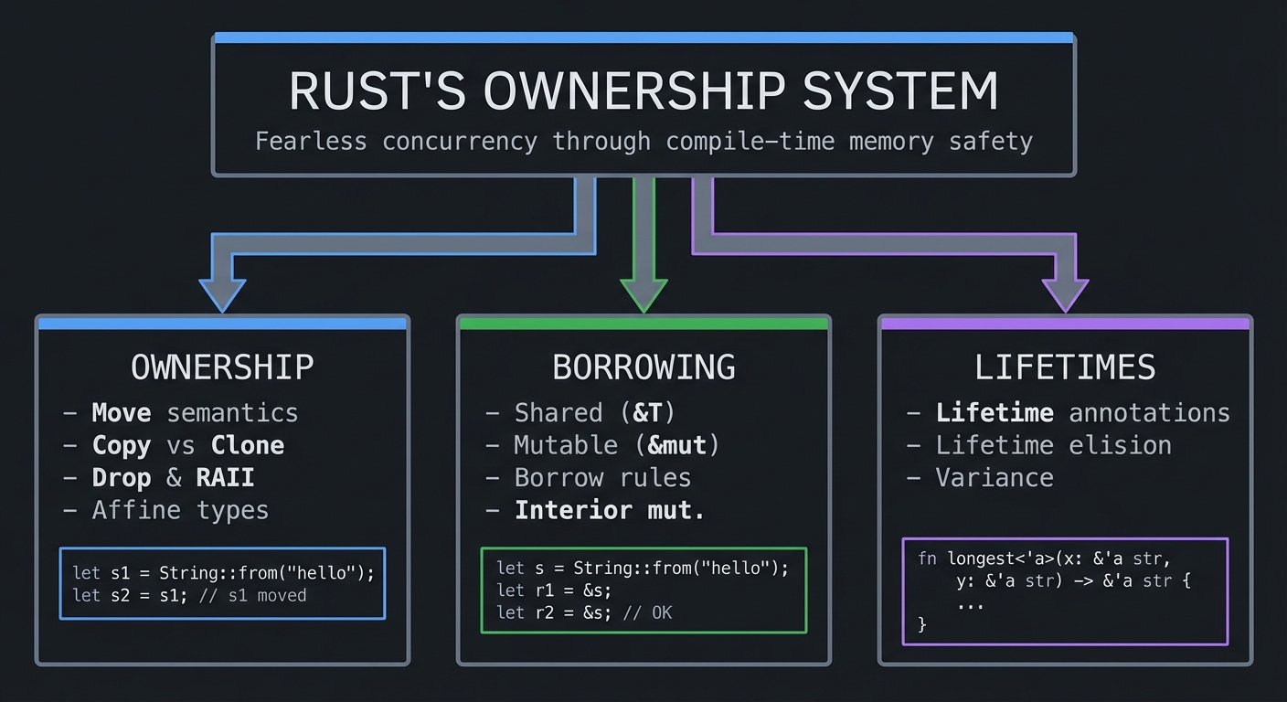 Rust's Ownership System - Three Pillars