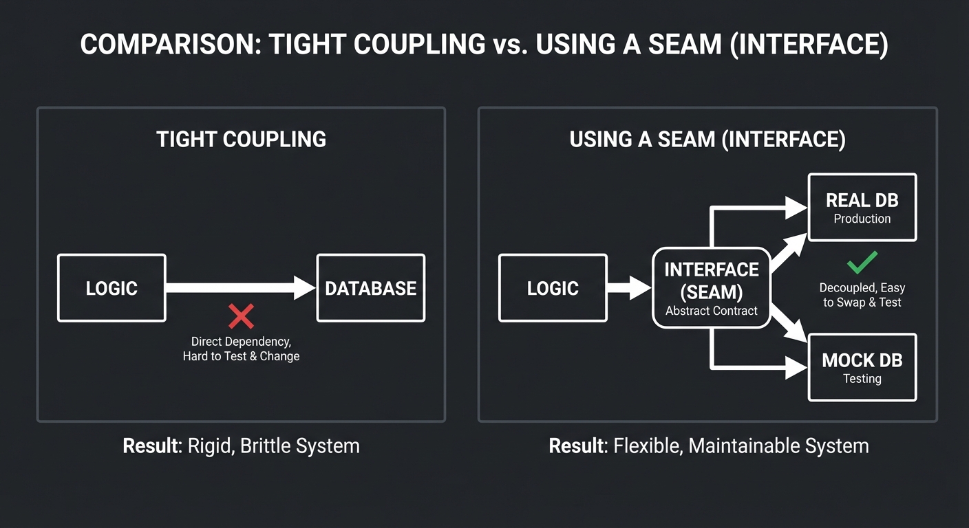 Seams and Boundaries for Decoupling