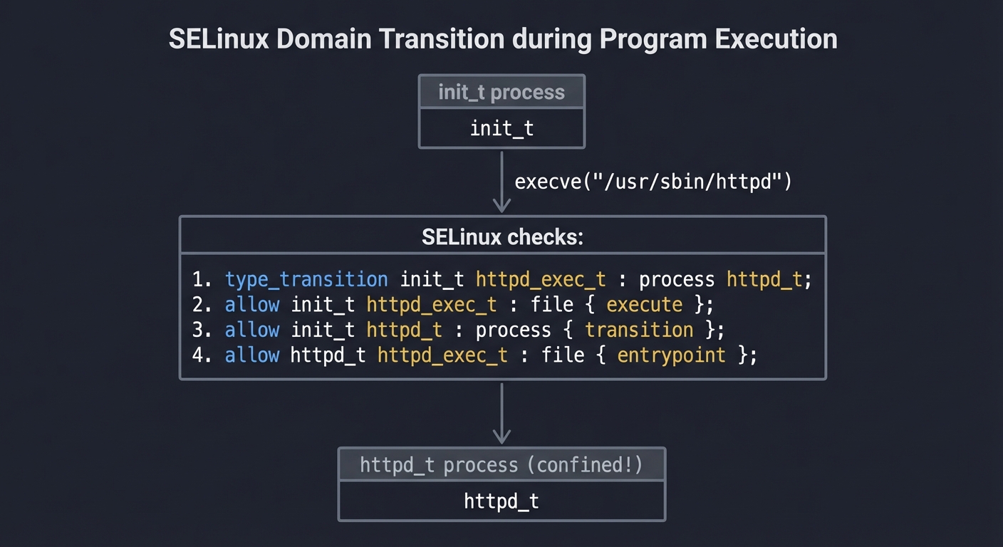 SELinux Domain Transition