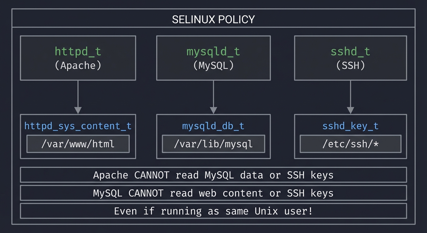 SELinux MAC Type Enforcement