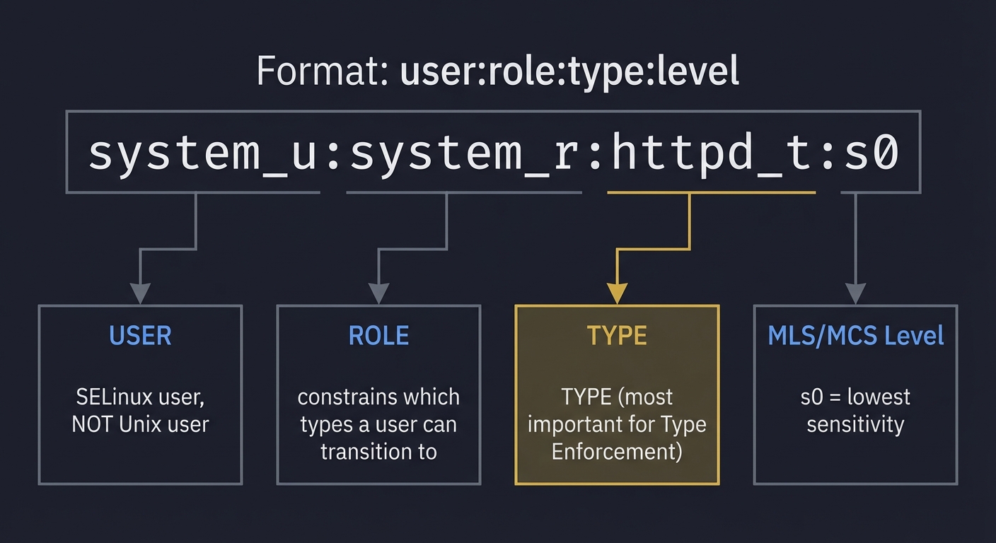 SELinux Security Context Format