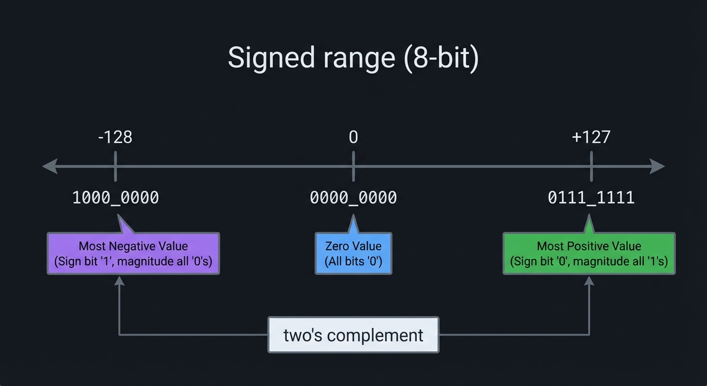 Signed 8-bit range