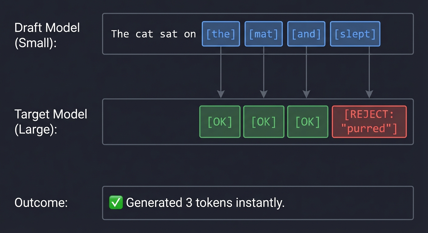 Speculative Decoding: Draft Model with Target Verification