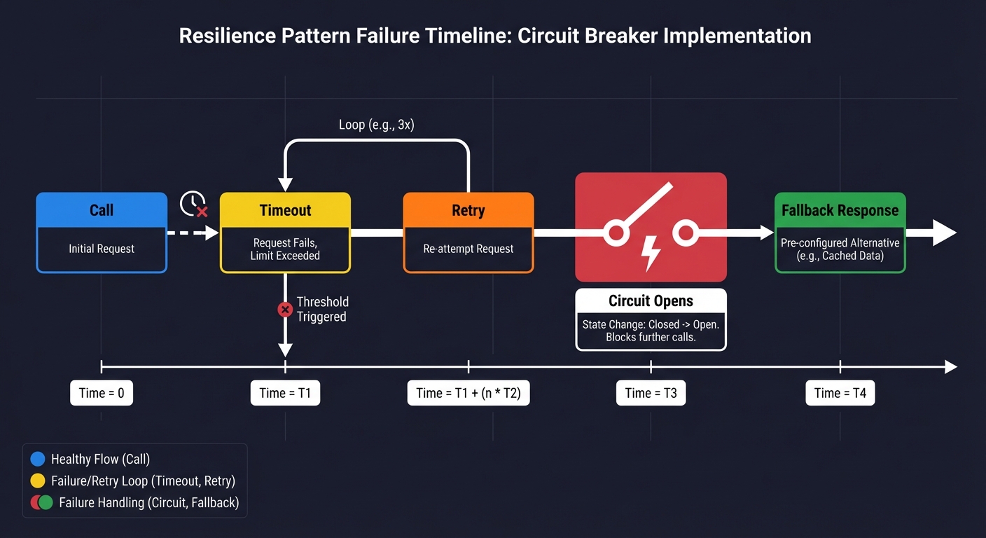 Resilience Pattern Failure Timeline