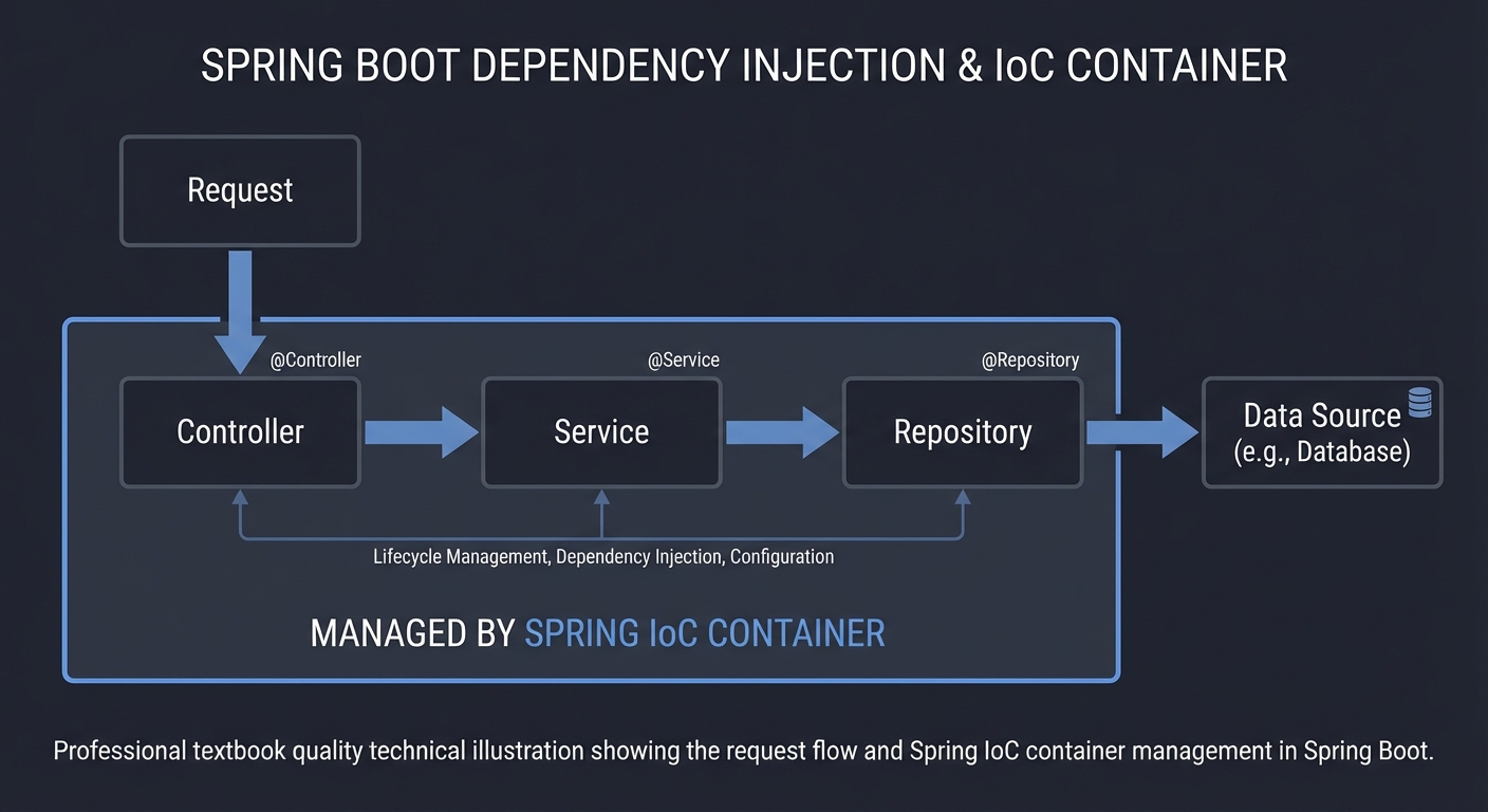 Spring IoC and Dependency Injection Flow