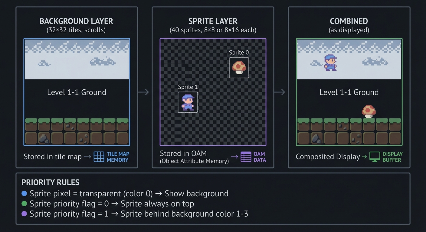 Sprites vs Background