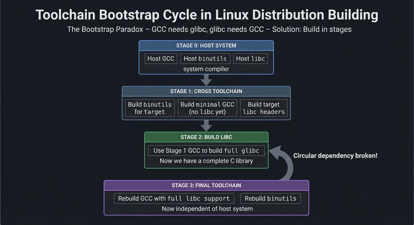 Toolchain Bootstrap Stages